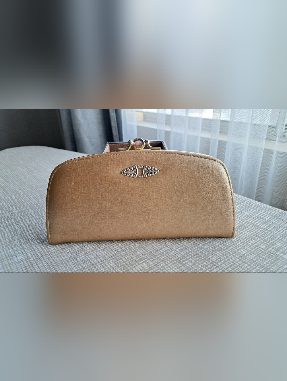 Billpak Vintage 1960s Gold Leather Clutch
